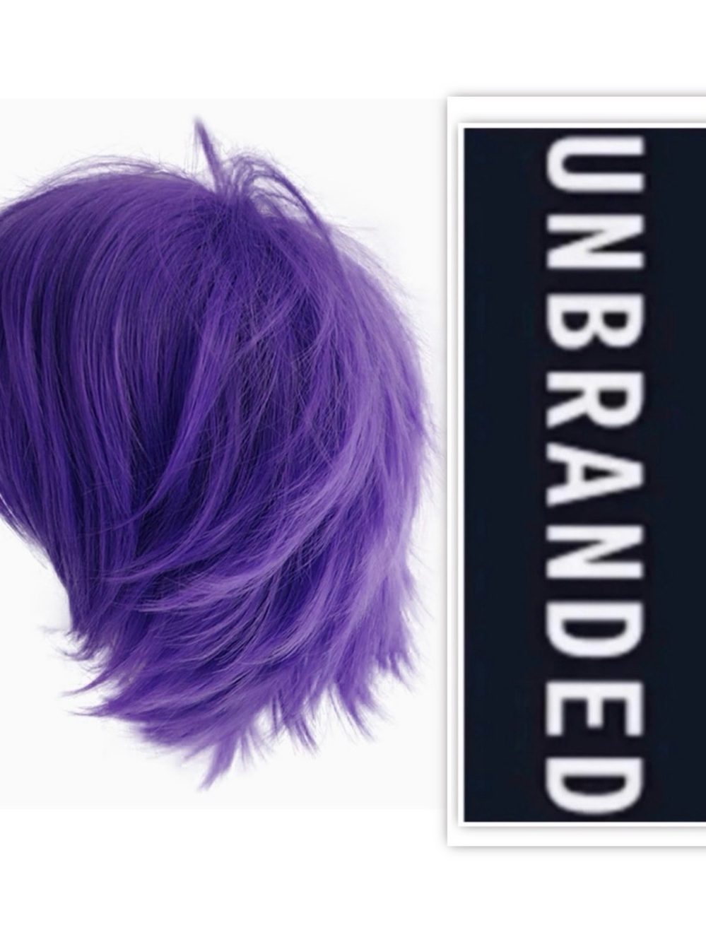 UNBRANDED Unisex Purple Anime Cosplay Costume Wig